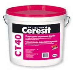 Краска акриловая структурная СТ 40 10 л